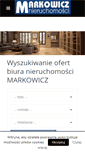 Mobile Screenshot of nieruchomosci-markowicz.pl