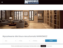 Tablet Screenshot of nieruchomosci-markowicz.pl